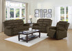 Rodman Upholstered Glider Recliner Chocolate - Home Discount Furniture - NJ-linden