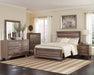 Kauffman California King Panel Bed Washed Taupe - Home Discount Furniture - NJ-linden