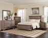 Kauffman Queen Panel Bed Washed Taupe - Home Discount Furniture - NJ-linden