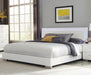 Felicity California King Panel Bed with LED Lighting Glossy White - Home Discount Furniture - NJ-linden