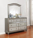 Bling Game Arched Dresser Mirror Metallic Platinum - Home Discount Furniture - NJ-linden