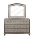 Bling Game Arched Dresser Mirror Metallic Platinum - Home Discount Furniture - NJ-linden