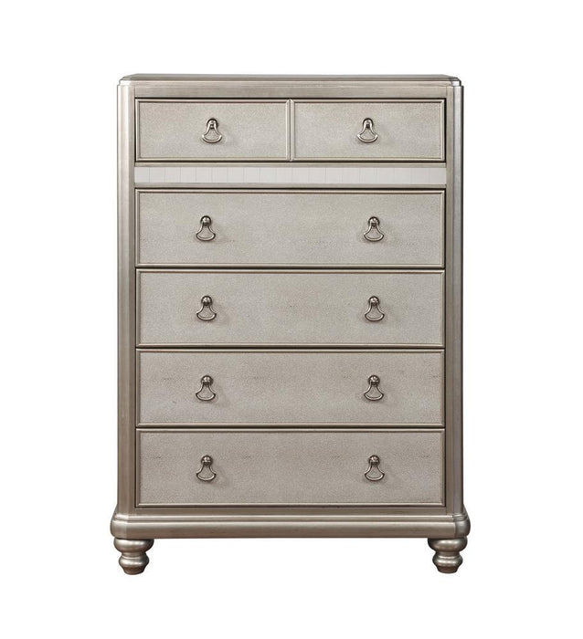 Bling Game 6-drawer Chest Metallic Platinum - Home Discount Furniture - NJ-linden