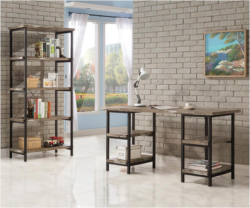 Kemper 4-shelf Writing Desk Salvaged Cabin - Home Discount Furniture - NJ-linden