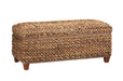 Laughton Hand-Woven Banana Leaf Storage Trunk Amber - Home Discount Furniture - NJ-linden