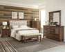 Devon Tufted Upholstered Queen Bed Beige - Home Discount Furniture - NJ-linden