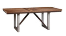 Spring Creek Dining Table with Extension Leaf Natural Walnut - Home Discount Furniture - NJ-linden