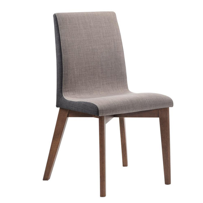 Redbridge Upholstered Side Chairs Grey and Natural Walnut (Set of 2) - Home Discount Furniture - NJ-linden