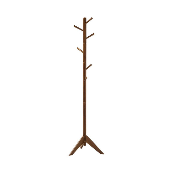 Devlin Coat Rack with 6 Hooks Walnut - Home Discount Furniture - NJ-linden