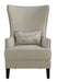 Pippin Curved Arm High Back Accent Chair Cream - Home Discount Furniture - NJ-linden