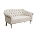 Billie Tufted Back Settee with Roll Arm Natural - Home Discount Furniture - NJ-linden