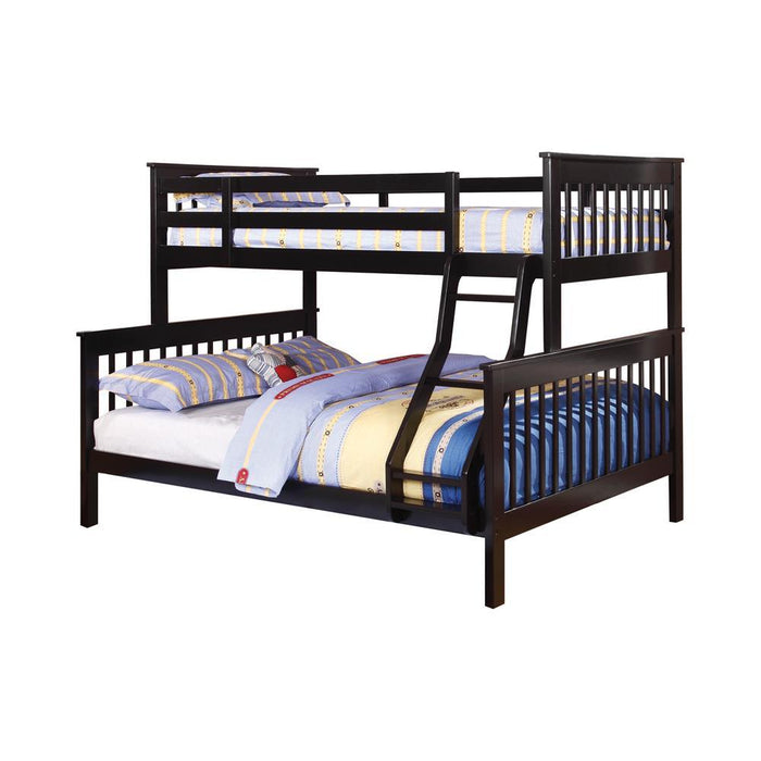 Chapman Twin Over Full Bunk Bed Black - Home Discount Furniture - NJ-linden