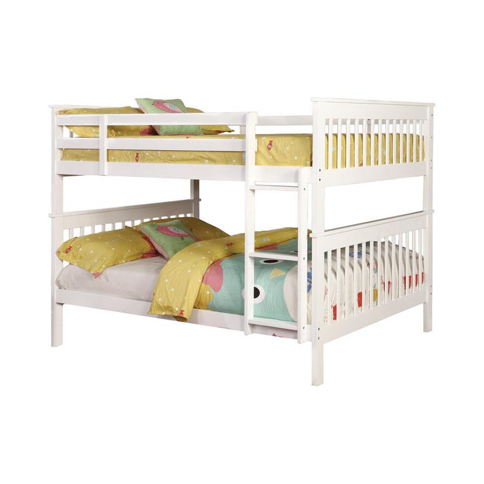 Chapman Full Over Full Bunk Bed White - Home Discount Furniture - NJ-linden
