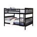 Chapman Full Over Full Bunk Bed Black - Home Discount Furniture - NJ-linden