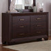 Kauffman 6-drawer Dresser Dark Cocoa - Home Discount Furniture - NJ-linden