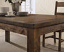 Coleman Rectangular Dining Table Rustic Golden Brown - Home Discount Furniture - NJ-linden