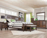 Franco Queen Panel Bed Burnished Oak - Home Discount Furniture - NJ-linden