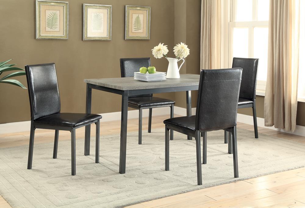 Garza Rectangular Dining Table Black - Home Discount Furniture - NJ-linden