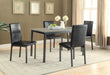 Garza Upholstered Dining Chairs Black (Set of 2) - Home Discount Furniture - NJ-linden