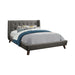 Carrington Button Tufted Queen Bed Grey - Home Discount Furniture - NJ-linden