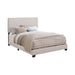 Boyd California King Upholstered Bed with Nailhead Trim Ivory - Home Discount Furniture - NJ-linden