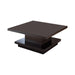 Reston Pedestal Square Coffee Table Cappuccino - Home Discount Furniture - NJ-linden