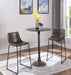 Michelle Armless Bar Stools Two-tone Brown and Black (Set of 2) - Home Discount Furniture - NJ-linden