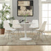 Lowry Round Dining Table White - Home Discount Furniture - NJ-linden