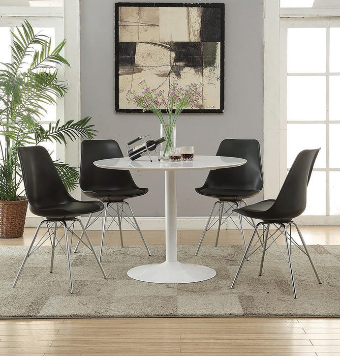 Lowry Round Dining Table White - Home Discount Furniture - NJ-linden