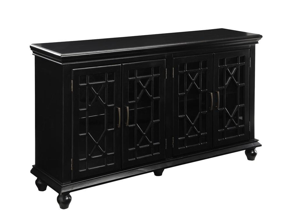 Kovu 4-door Accent Cabinet Black - Home Discount Furniture - NJ-linden