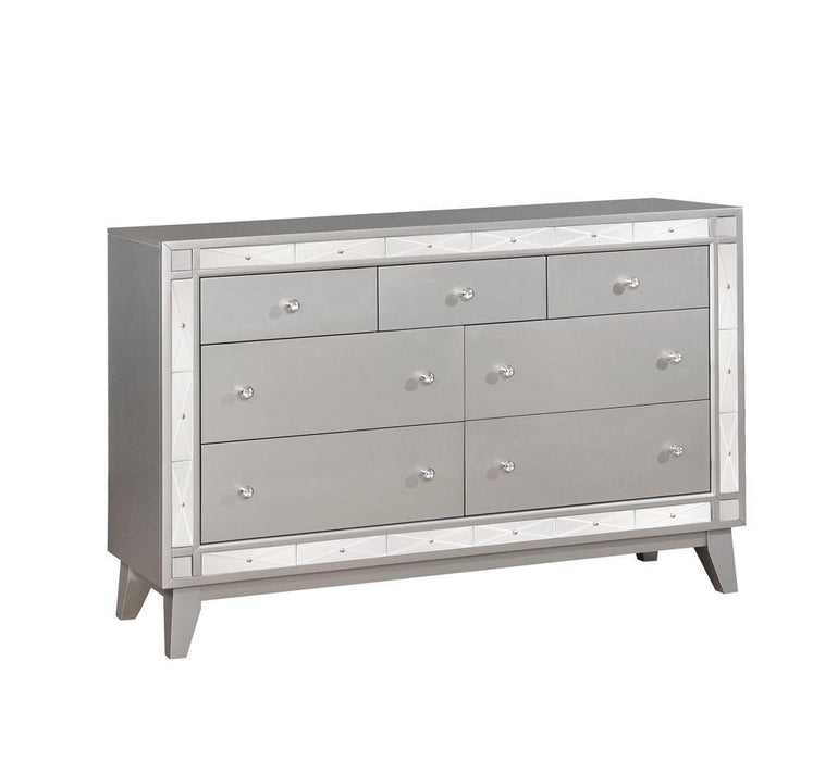 Leighton 7-drawer Dresser Metallic Mercury - Home Discount Furniture - NJ-linden