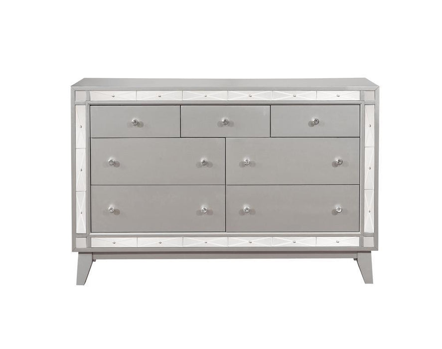 Leighton 7-drawer Dresser Metallic Mercury - Home Discount Furniture - NJ-linden
