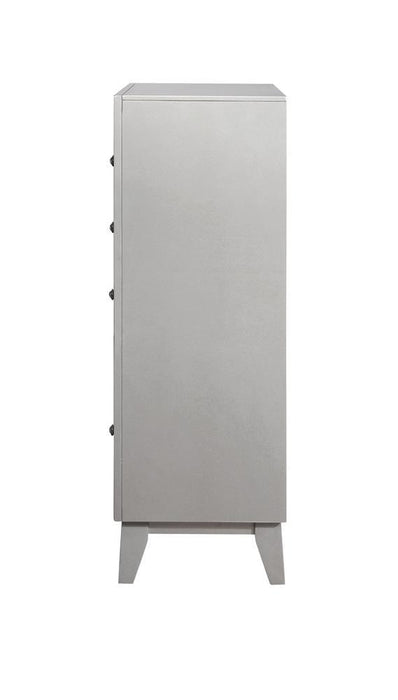 Leighton 5-drawer Chest Metallic Mercury - Home Discount Furniture - NJ-linden