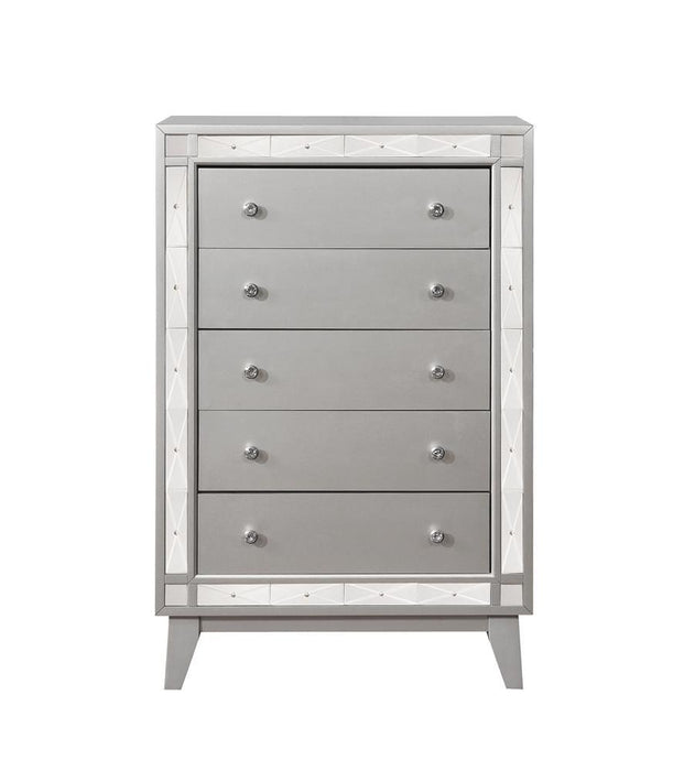 Leighton 5-drawer Chest Metallic Mercury - Home Discount Furniture - NJ-linden