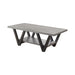 Stevens V-shaped Coffee Table Black and Antique Grey - Home Discount Furniture - NJ-linden