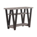 Stevens V-shaped Sofa Table Black and Antique Grey - Home Discount Furniture - NJ-linden