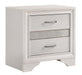 Miranda 2-drawer Nightstand Tray White - Home Discount Furniture - NJ-linden
