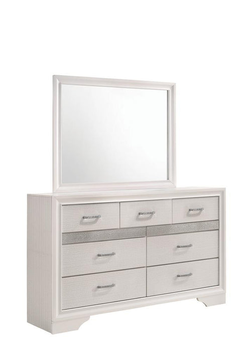 Miranda Rectangular Dresser Mirror White - Home Discount Furniture - NJ-linden