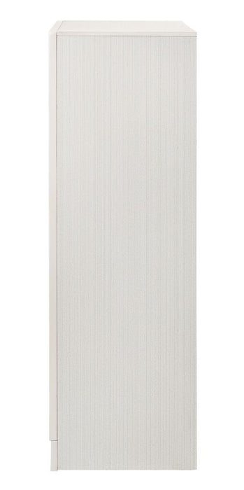 Miranda 5-drawer Chest White and Rhinestone - Home Discount Furniture - NJ-linden