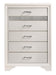Miranda 5-drawer Chest White and Rhinestone - Home Discount Furniture - NJ-linden