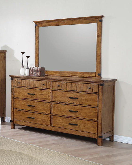 Brenner 8-drawer Dresser Rustic Honey - Home Discount Furniture - NJ-linden