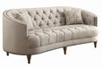 Avonlea Sloped Arm Upholstered Sofa Trim Grey - Home Discount Furniture - NJ-linden