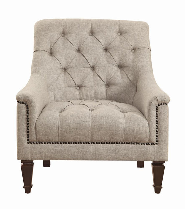 Avonlea Sloped Arm Upholstered Chair Grey - Home Discount Furniture - NJ-linden