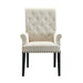 Alana Tufted Back Upholstered Arm Chair Beige - Home Discount Furniture - NJ-linden