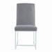 Mackinnon Upholstered Side Chairs Grey and Chrome (Set of 2) - Home Discount Furniture - NJ-linden