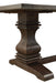 Parkins Double Pedestals Dining Table Rustic Espresso - Home Discount Furniture - NJ-linden