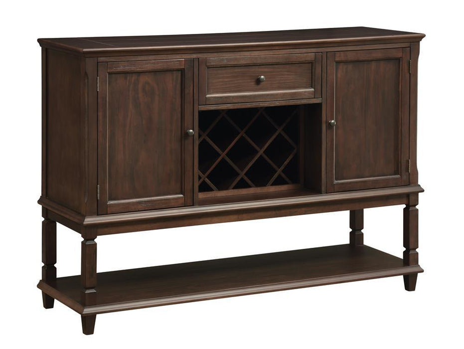 Parkins Server with Lower Shelf Rustic Espresso - Home Discount Furniture - NJ-linden