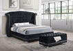 Barzini California King Tufted Upholstered Bed Black - Home Discount Furniture - NJ-linden