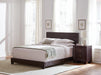 Dorian Upholstered Queen Bed Brown - Home Discount Furniture - NJ-linden