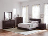 Dorian Upholstered Eastern King Bed Brown - Home Discount Furniture - NJ-linden
